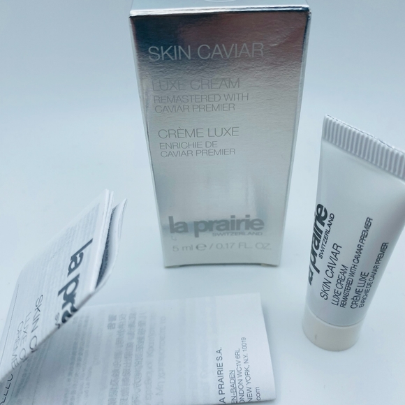 Pack of 5 Authentic La Prairie Skin Caviar Luxe Cream Travel Size 0.17oz 5ml - Picture 3 of 9